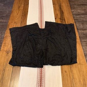 Black lacy wide leg bottoms!